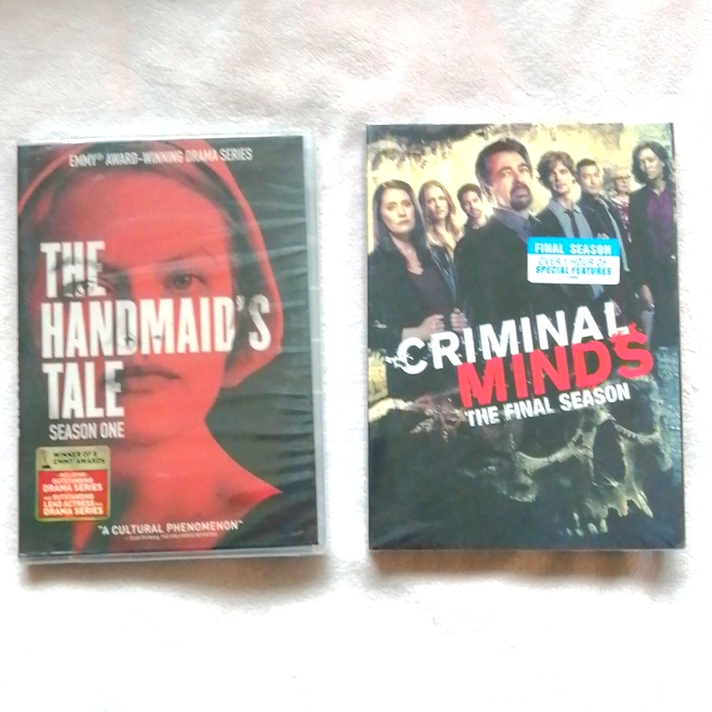 BNIB DVD 2 for 25 The Handmaid's Tale & Criminal Minds
